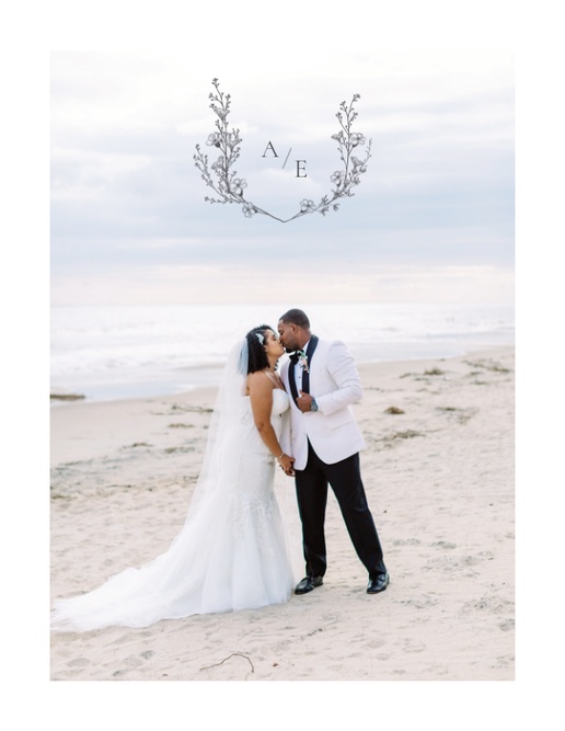 Un tarjeta de agradecimiento de boda nota de agradecimiento de boda diseño gris para Floral con 1 imágenes