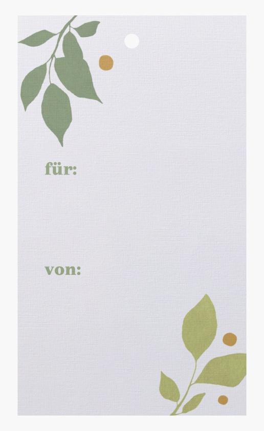 Designvorschau für Designgalerie: Produktanhänger Jahreszeiten, 5 x 9 cm Leinenpapier