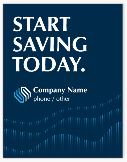 Design Preview for Design Gallery: Financial Planning Aluminum A-Frame Signs, 1 Insert - No Frame 22" x 28"