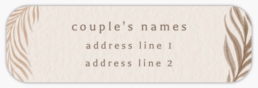 Design Preview for Design Gallery: Bohemian Return Address Labels, White Paper