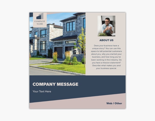 Design Preview for Design Gallery: property investment & appraisal Postcards, 148 x 148 mm