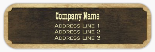 Design Preview for Public Safety Return Address Labels Templates, White Paper