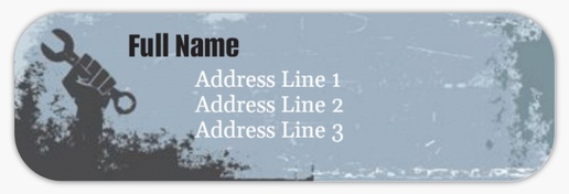 Design Preview for Plumbing Return Address Labels Templates, White Paper