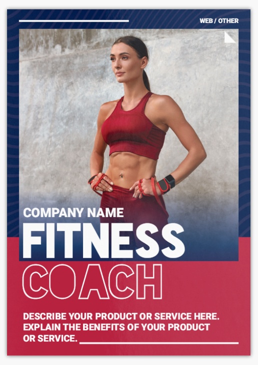 Design Preview for Design Gallery: Sports & Fitness Postcards, A5 (148 x 210 mm)