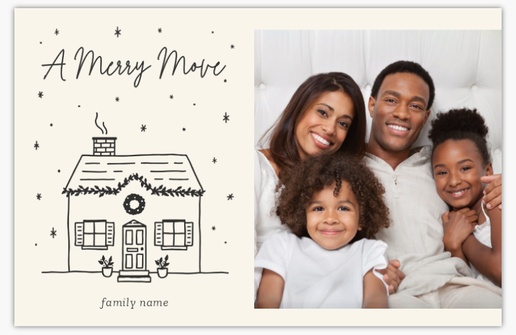 A moving house moving announcement white gray design for Theme with 1 uploads