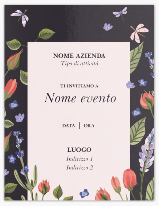 Anteprima design per Galleria di design: inviti e biglietti per fiori e foglie, Piatto 13,9 x 10,7 cm