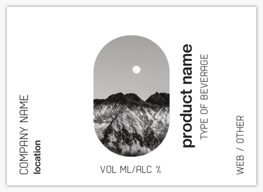 Design Preview for Design Gallery: Nature & Landscapes Beer Labels, Rectangle 7.4 x 5.3 cm (A8) Horizontal