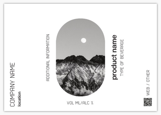 Design Preview for Design Gallery: Nature & Landscapes Beer Labels, Rectangle 10.5 x 7.4 cm (A7) Horizontal