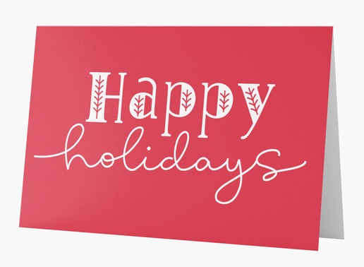 A happy holidays fun red gray design for Greeting