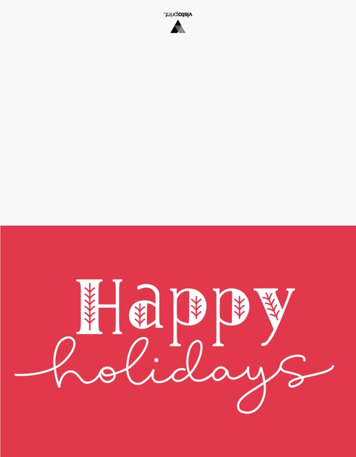 A happy holidays fun red gray design for Greeting