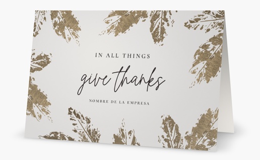 Un agradecido hojas diseño blanco gris para Acción de Gracias