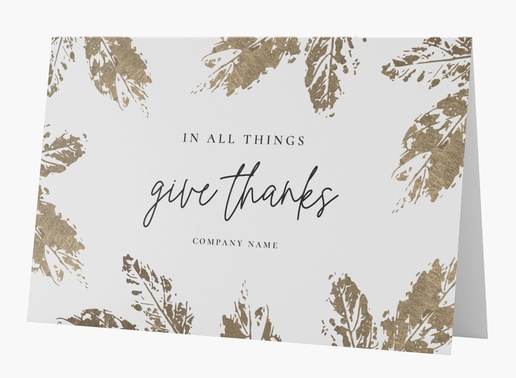 A thankful leaves gray brown design for Thanksgiving