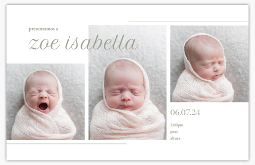 Un collage bebé diseño blanco para Tipo con 3 imágenes
