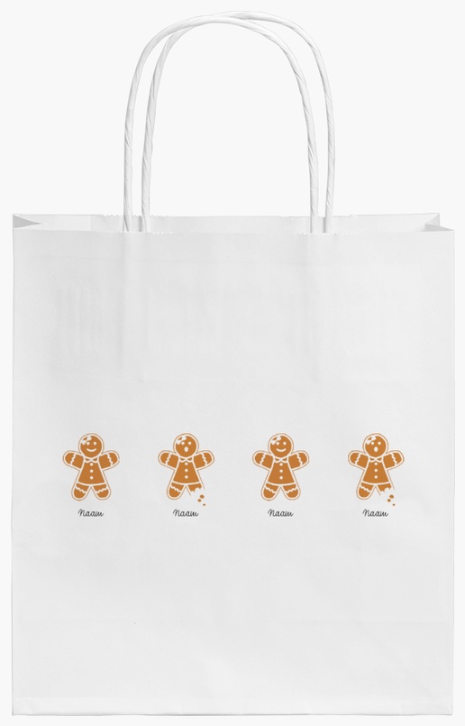Voorvertoning ontwerp voor Ontwerpgalerij: Kraftpapieren tassen, 19 x 8 x 21 cm
