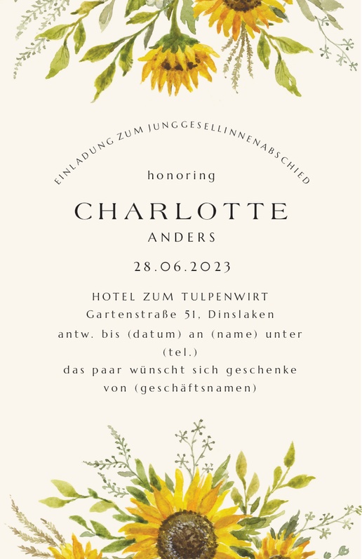 Designvorschau für Einladungen und Ankündigungen, Flach 18.2 x 11.7 cm