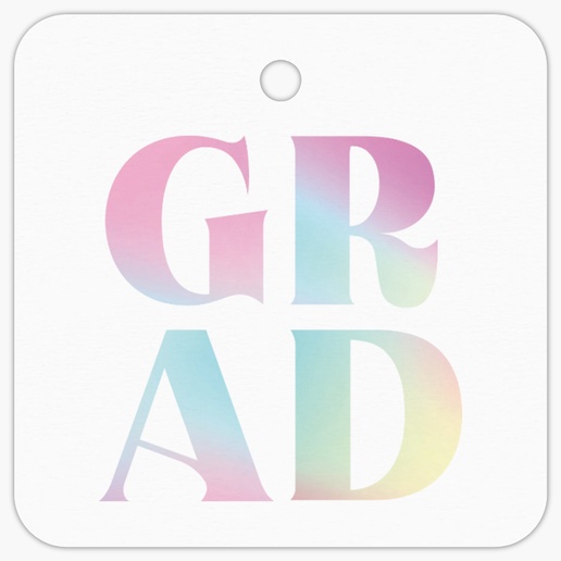 Design Preview for Bold & Colorful Hang Tags Templates, 2" x 2" Rounded Square
