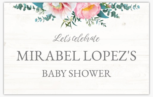 Design Preview for Baby Shower Vinyl Banners Templates, 2.5' x 4' Indoor vinyl Single-Sided