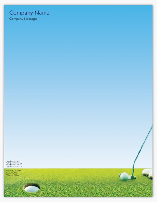 A golfboll sportieve goederen green blue design