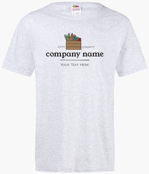 Design Preview for Agriculture & Farming Fruit of the Loom® T-shirt Templates