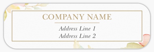 Design Preview for Hair Salons Return Address Labels Templates, White Paper