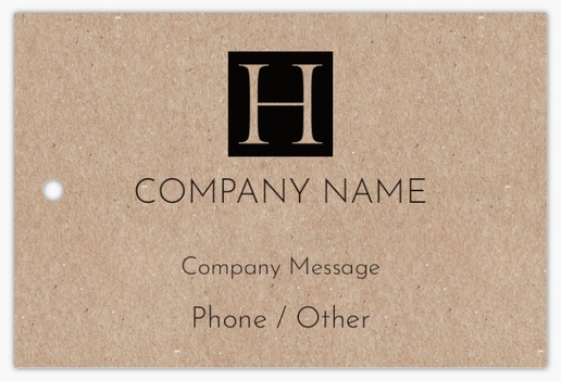 Design Preview for Design Gallery: Business Services Swing Tags, 5 x 7.5 cm Kraft