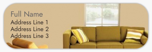 A home staging living room cream brown design