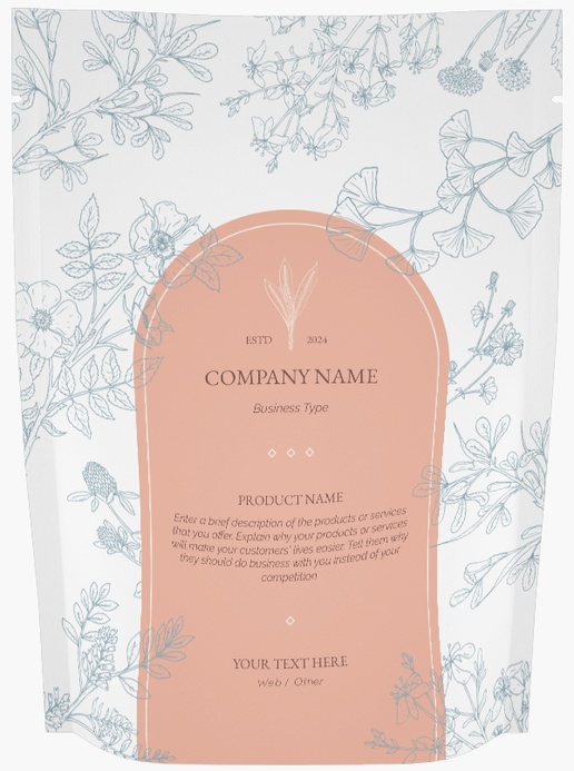 A spice herb gray pink design for Floral