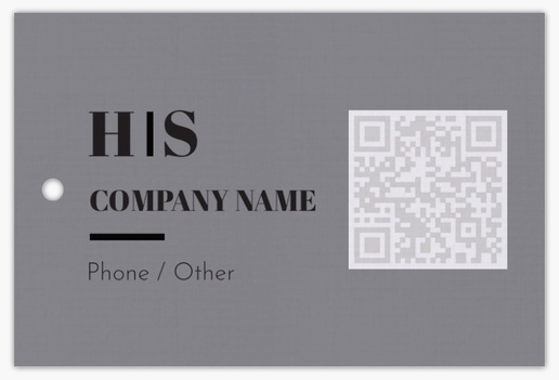 Design Preview for Design Gallery: Business Services Swing Tags, 5 x 7.5 cm Linen