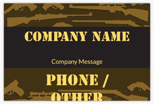 Design Preview for Military Lawn Signs Templates, 12" x 18" Horizontal