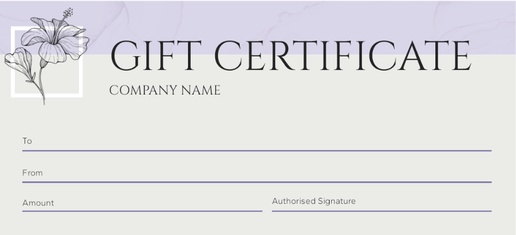 Design Preview for Art & Entertainment Gift Certificates Templates