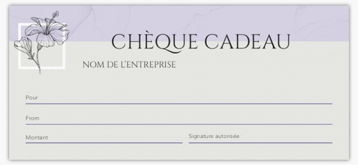 Aperçu du graphisme pour Galerie de modèles : chèques cadeaux personnalisés pour beauté et spa