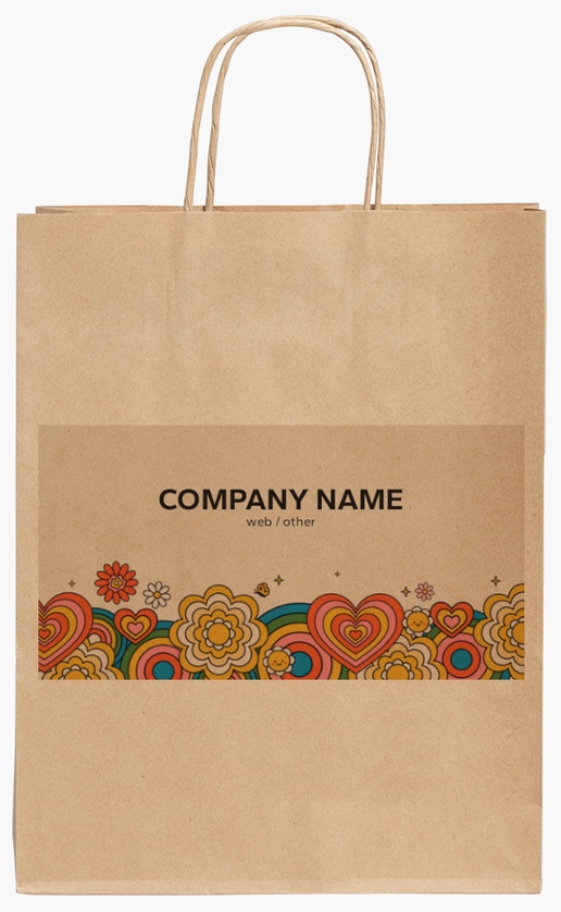 Design Preview for Design Gallery: Education & Child Care Standard Kraft Paper Bags, 240 x 110 x 310 mm