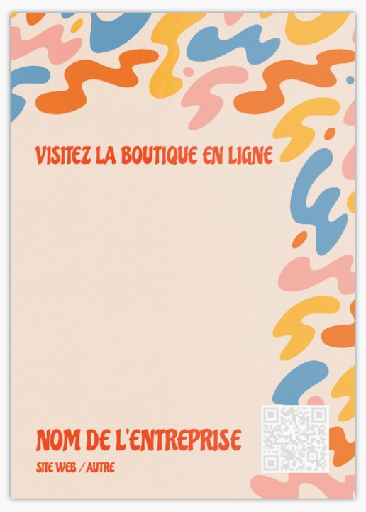 Aperçu du graphisme pour Galerie de modèles : cartes postales pour commerces et boutiques, A6 (105 x 148 mm)