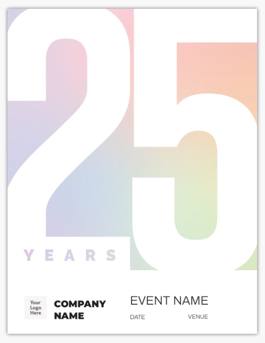 A 25 business anniversary gray design for Business with 1 uploads