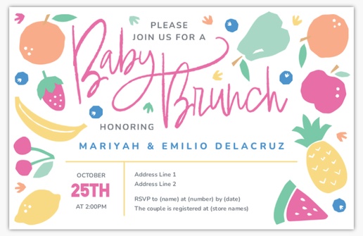 A bold baby brunch pink blue design for Theme