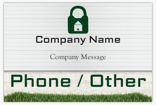 Design Preview for Security Systems Installation & Maintenance Lawn Signs Templates, 18" x 27" Horizontal