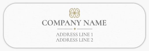 Design Preview for Skin Care Return Address Labels Templates, White Paper