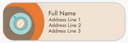 Design Preview for Design Gallery: Coffee Shops Return Address Labels, White Paper