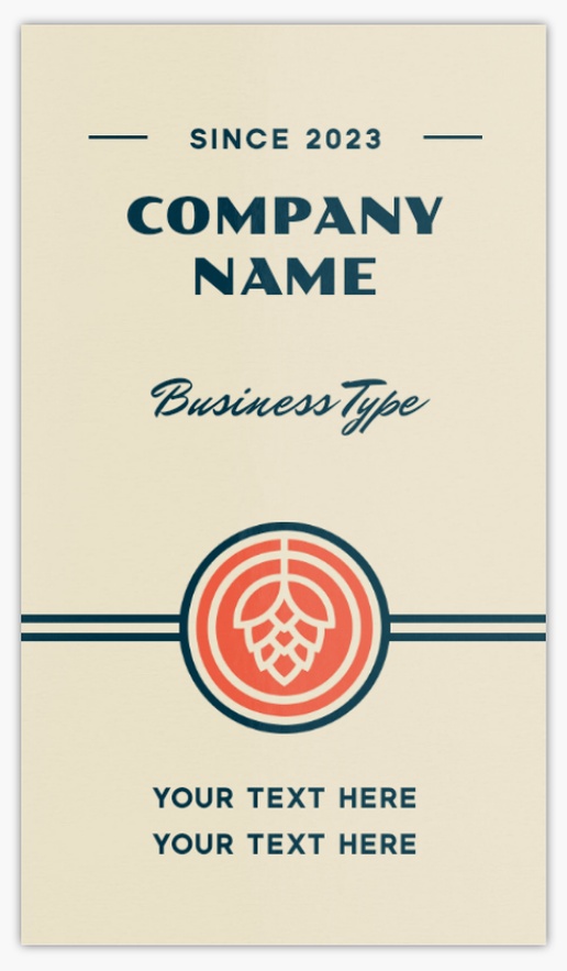 Design Preview for Off Licences & Wine Merchants Loyalty Business Cards Templates