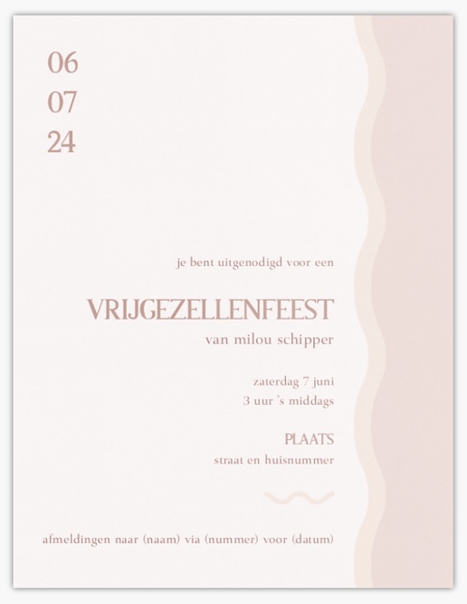 Voorvertoning ontwerp voor Ontwerpgalerij: Kaarten en uitnodigingen, Ongevouwen 13,9 x 10,7 cm