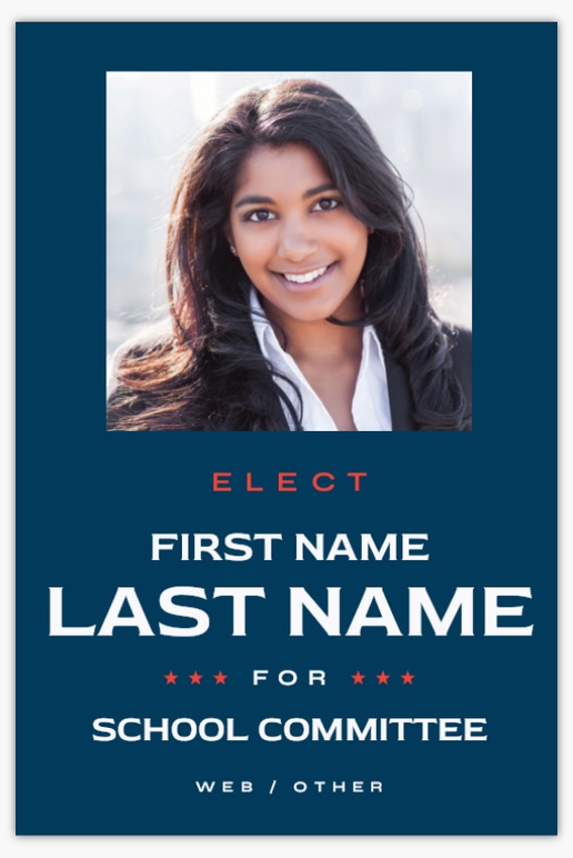 Design Preview for Campaigning & Fundraising Lawn Signs Templates, 24" x 36" Vertical