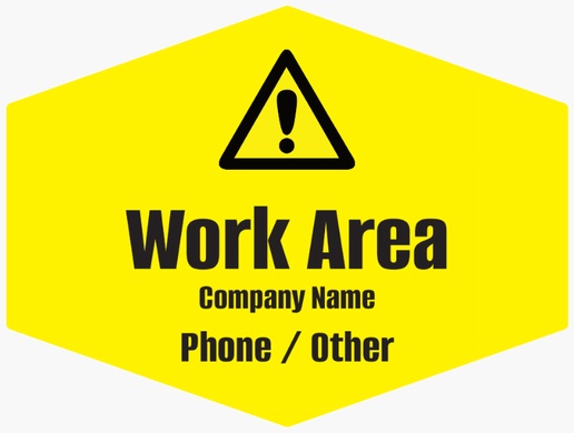 A construction safety yellow gray design