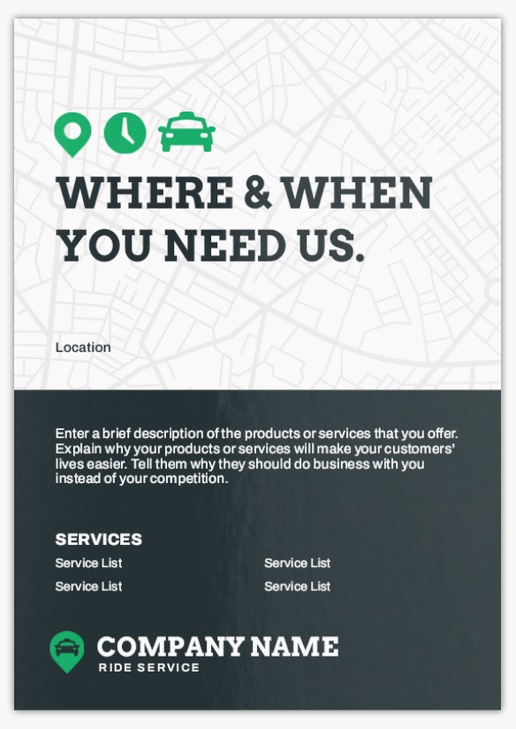 Design Preview for Design Gallery: Car Services Postcards, A5 (148 x 210 mm)