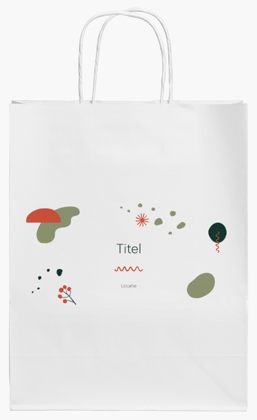Voorvertoning ontwerp voor Ontwerpgalerij: Kraftpapieren tassen, 24 x 11 x 31 cm