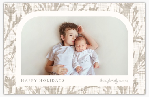 Design Preview for Design Gallery: Rustic Christmas Cards, Flat 4.6" x 7.2" 
