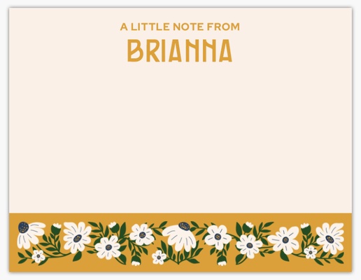 A vintage florals a little note from gray yellow design for Theme