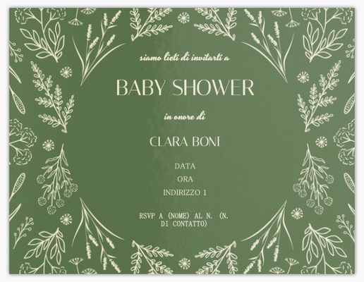 Anteprima design per Inviti per baby shower, 13,9 x 10,7 cm