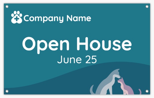 A veterinarian open house blue gray design for Animals & Pet Care