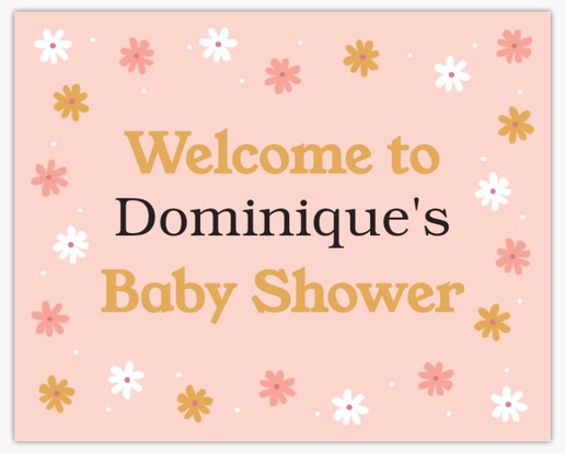 Design Preview for Baby Shower Foam Boards Templates, 16" x 20"
