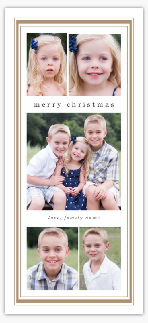 Design Preview for Design Gallery: Christmas Cards, Flat 4” x 8” 